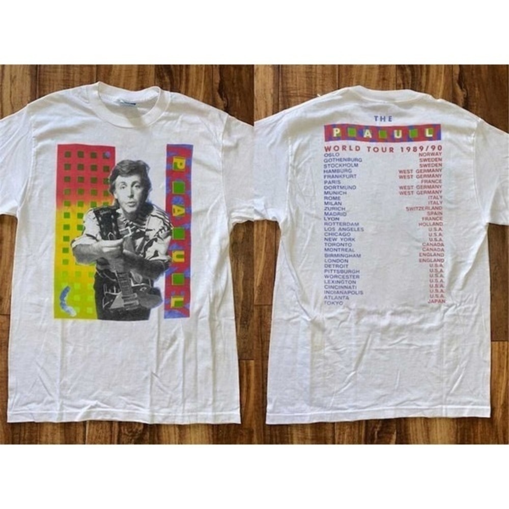 Paul Mccartney World Tour Paul Mccartney 90s Paul Mccartney Shirt 2 Sided